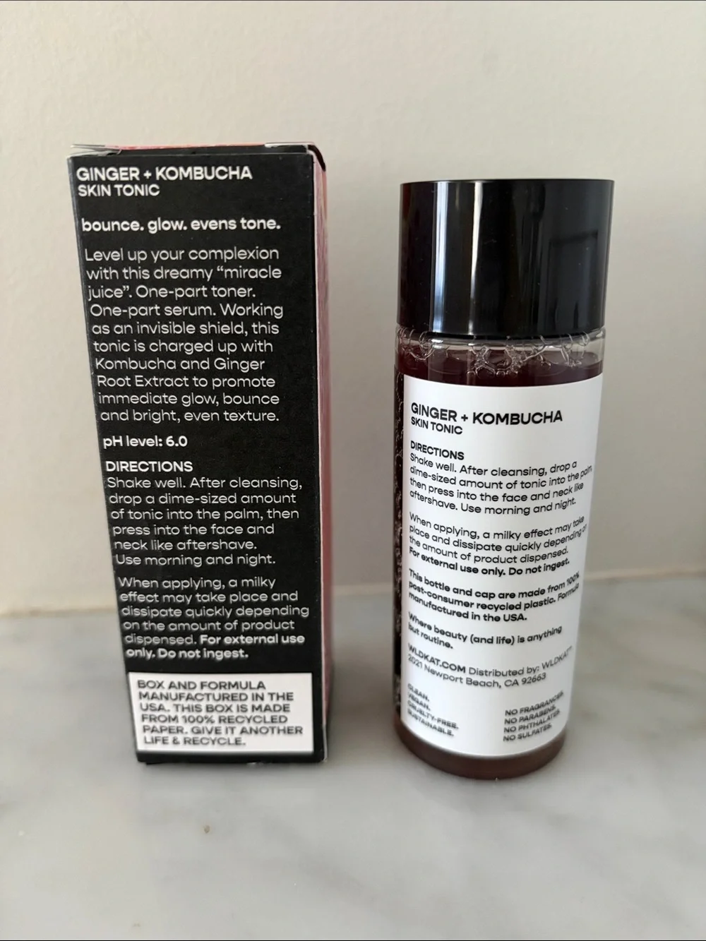 WLDKAT Ginger + Kombucha Skin Tonic